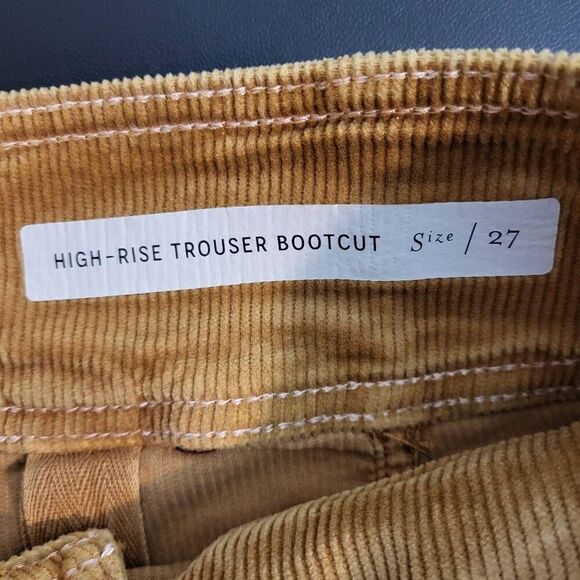 Pilcro Anthropologie Womens Bootcut High Rise Corduroy Pants Size 27 Orange Boho - Picture 6 of 11